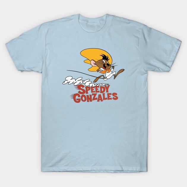Men Black Print T-shirt Speedy Gonzales - Slowpoke Rodriguez No-Cut Transfer Paper Print Cotton Tshirt L светло-синий