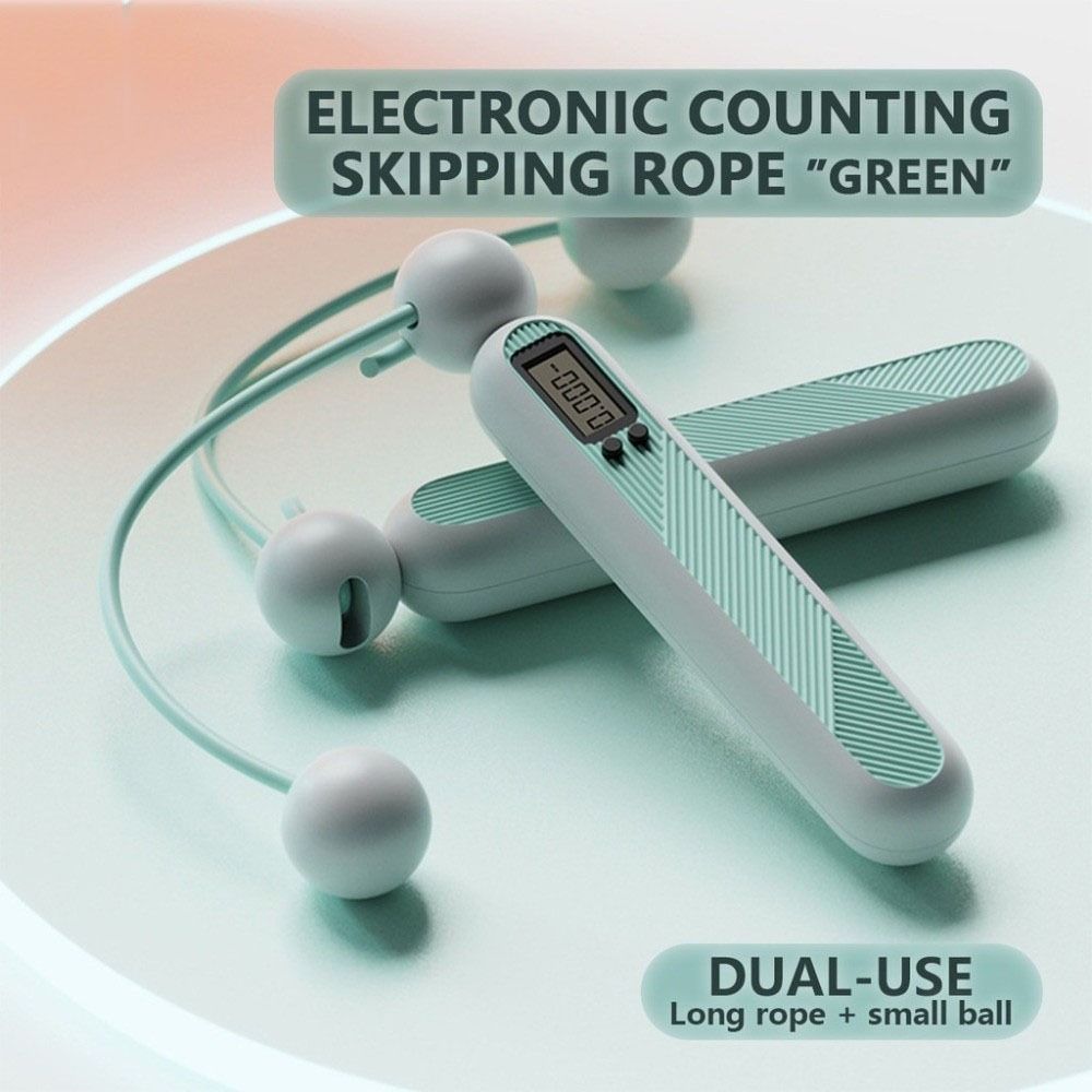 Adjustable Cordless Counting Skipping Rope Portable Skipping Ropes  Weight Loss