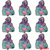 10Pcs/Lot Skull Punk Patches For Clothing Hip Hop Iron On Patches For Clothes Patch Thermoadhesive Embroidery Fusible Patch DIY