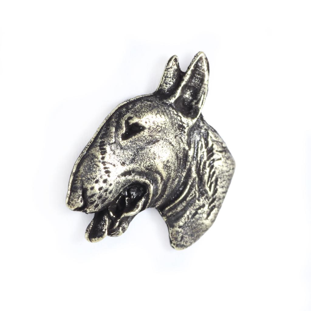 Bull Terrier, Bully III - Dog Brooch In a Gift Box, Elegant Pin, Lapel Pin for Art-Dog Brand Jacket