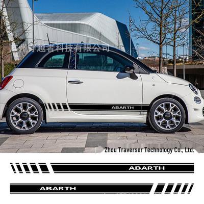 Fiat 500 Abarth Motorsport Seitenstreifen Aufkleber