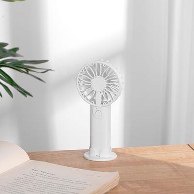 Mini Tragbarer Ventilator Kühlluft Handgehalten Reisekühler Kühlende Mini Schreibtischventilatoren Betrieben mit 2x AA-Batterie für Außenbereich Zuhause