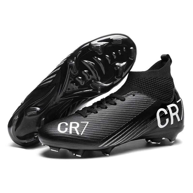 High-Cut Football Cleats Men Women Training On Artificial Turf Lightweight TPR Sole Soccer Shoes