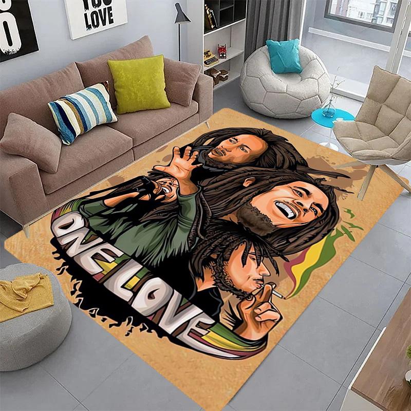 Vibrant Peace Love Harmony carpet floor mats Doormat Dormitory decoration Art Bathroom mat