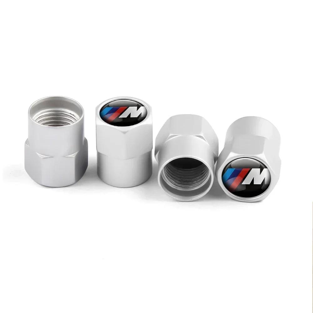 4p Automobile Hub Tire Valve Cap BMW M Logo Cover M3 M5 F10 F30 F20 E30 E34 E36 E39 E46 E91 X1 X2 X3 X5 Tire Inflating Valve Cap