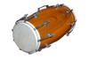 Traditional Wooden Dholak Indian Folk Musical Drum with Tuning Screws & Protective Cover