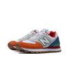 New Balance 574 Tênis Unissex Multicor Robusto Branco Marfim Laranja ML574DRU