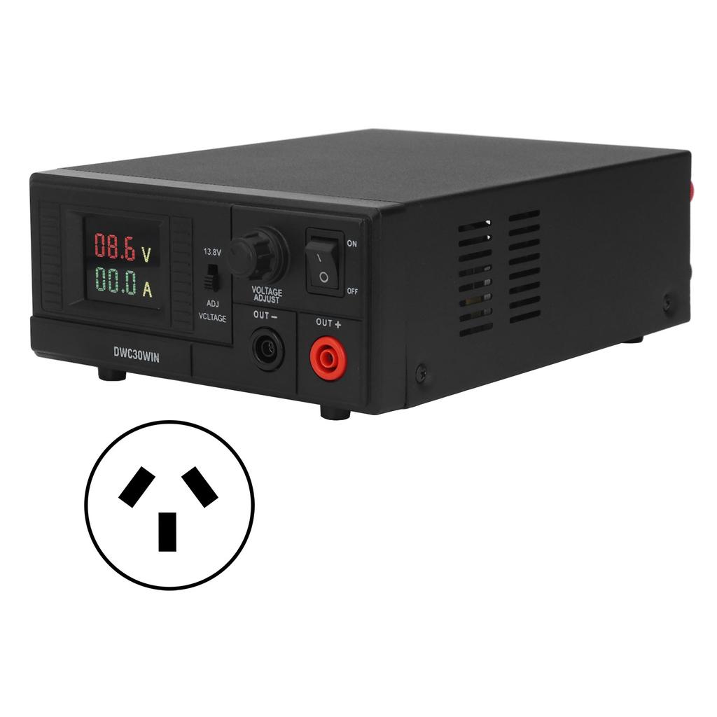 AC til DC-omformer strømforsyning 30A 13,8V utgang justerbar 7,5V?15,8 V fargedigitalskjerm for