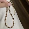 Vintage Brun Naturlig Tigerøye Stein Choker Halskjede For Kvinner Nytt Trendy Håndlaget Perlekjede Halskjede Smykker Gave
