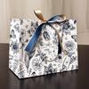 12pcs Small Gift Bags with Handles and Ribbon Party Favor Bags Paper Gift Bag with Flowers Printed Gift Wrap Bags Elegant Gift Bags with Handles