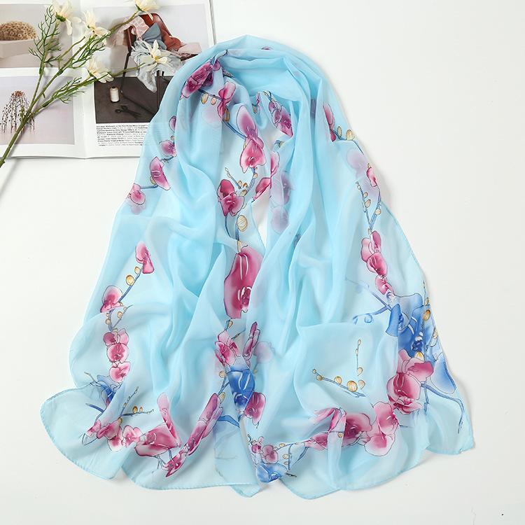 Chiffon Seidenschal, Mode Tanzzubehör Schal 160X50 Strandtuch, Kostenloses Geschenk Schalzubehör