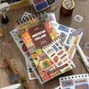 4Style 12Pcs/Bag Retro Text Collage Series Sticker Book Creative Handbook Diy Material Decorative Stickers