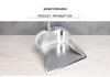 Extra Thick Stainless Steel Dustpan - Durable Household Sweeping Shovel