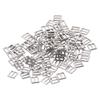 100pcs Sturdy Sliver Sewing Tri-Glide Buckles Metal Mini Mini Patchwork Buckle 4mm Slide Buckles for Sewing Accessories