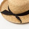 Spring and summer new bow decoration children's wide brim curled straw straw straw hat outdoor travel sun protection straw hat