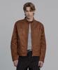 DECOROSO Biker Synthetic Suede Jacket [Brown]