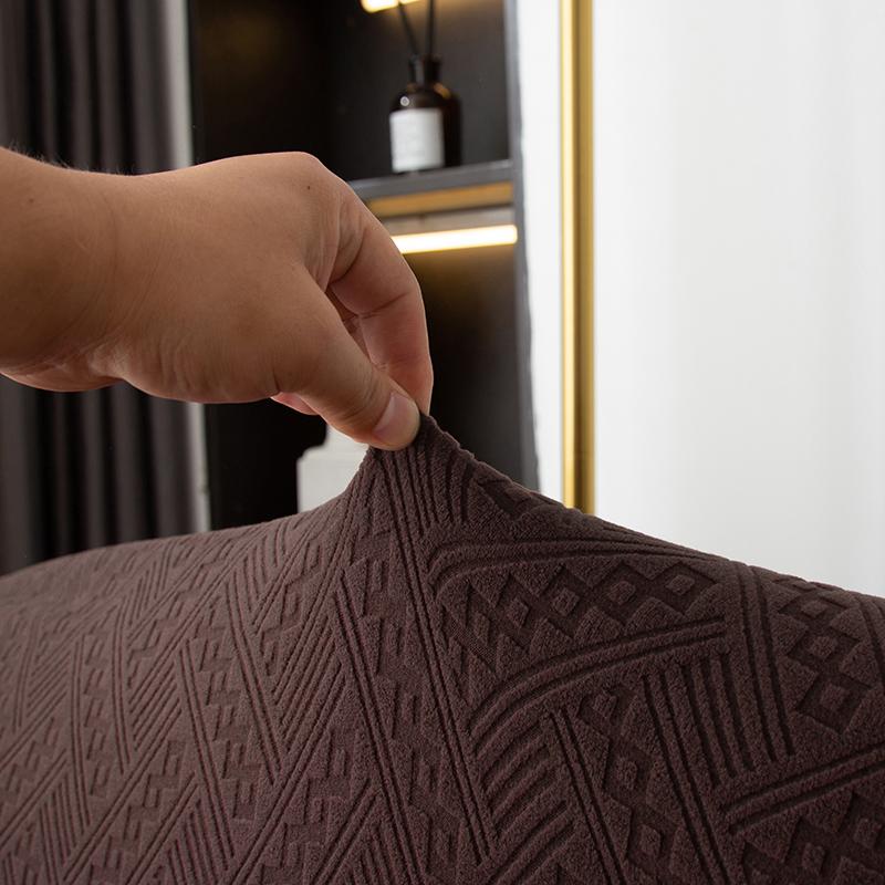 Capa de sofá de tecido jacquard elástico, capa de sofá elástica, capa de sofá secional em forma de L, capa de canto para sala de estar, 1/2/3/4 assentos