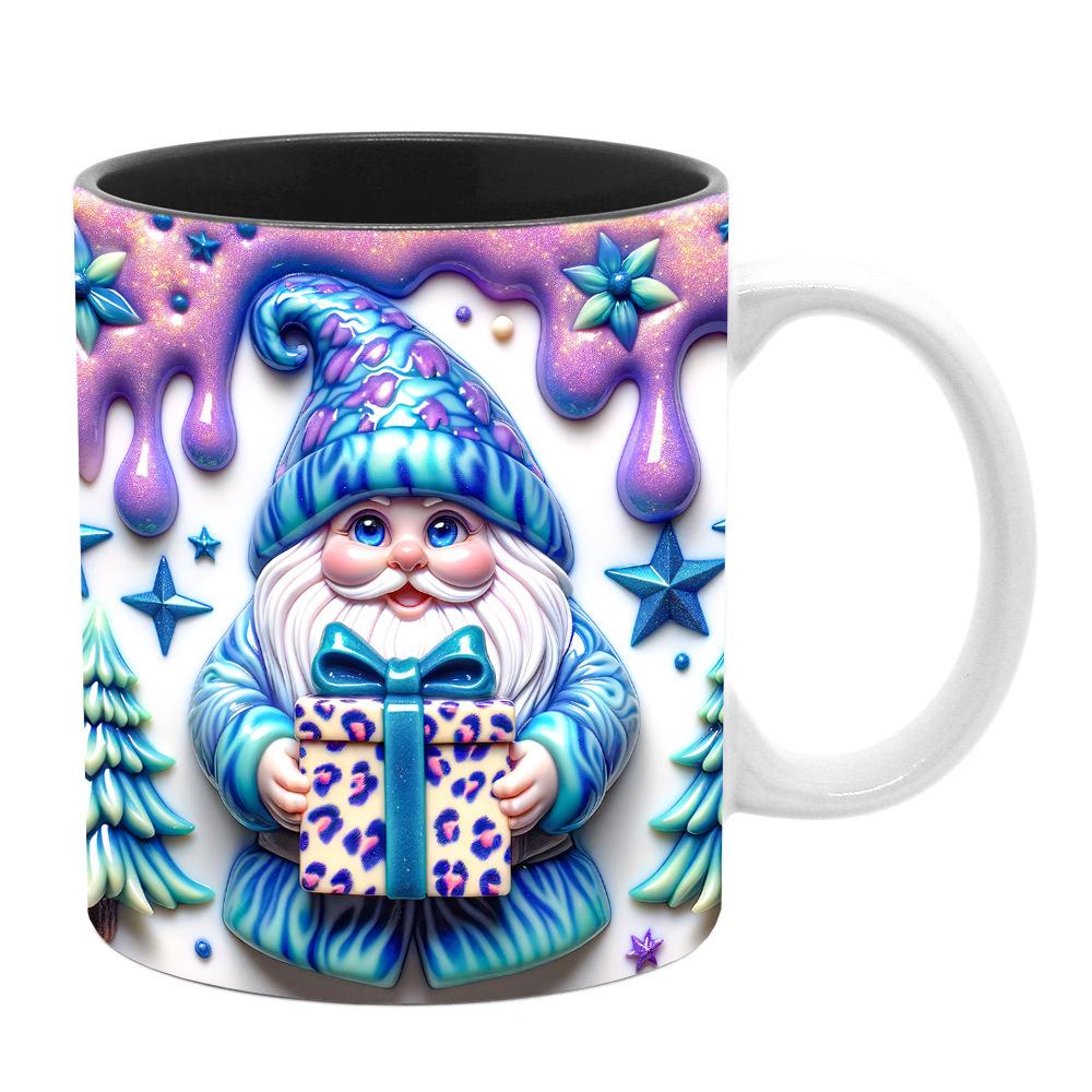 3D Snowman Santa Christmas Ceramic Coffee Mark Cup Tree Snowman Gnome