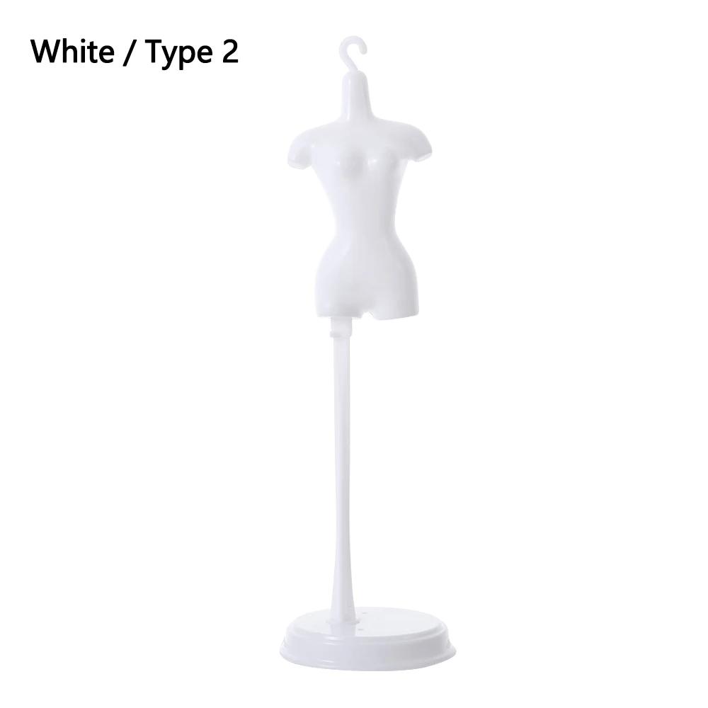Dollhouse Plastic Doll Clothes Holder Doll Display Holder Model Hanger Mannequin Model Stand Toys Dress For 1/6 Dolls Accessorie