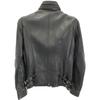 AVIREX 6201008 Jaqueta de Couro de Cordeiro Modelo Single Rider's Jaqueta S pretoUsado