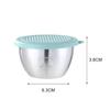 6pcs 304 Stainless Steel Sauce Cup with Lid, Reusable Sauce Container with Leak Proof Plastic Lid, Barbecue Salad Seasoning Cup