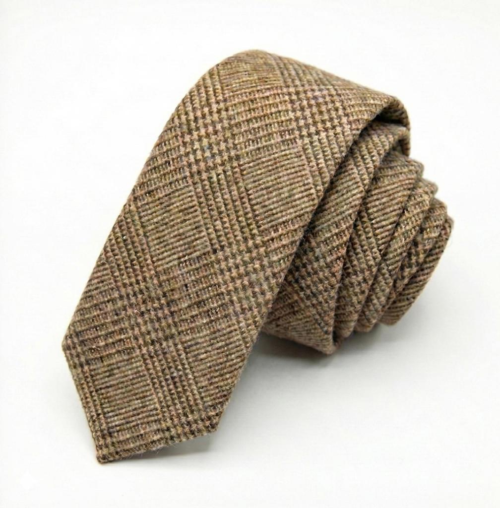 Hamilton Kilts Traditionelle Woll-Tweed-Krawatte Schottisches Tartan-Plaid Fischgrätmuster 6 cm