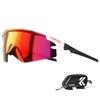 Sports Sunglasses for Men and Women Shield Lens [KAPVOE] K-410 High-Contrast (Hiking, Cycling, Motorcycling, Tennis, Baseball)