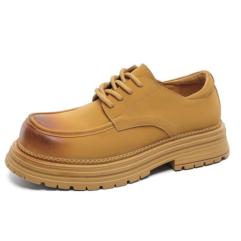 Fashion Stylish Casual Leather Shoes Classic Mens Casual Shoes Business Brand Male Formal Dress Footwear Thick Bottom Men Oxford Shoes