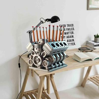 Figurină Rășină Motor Miniatură Decorațiune Imitație Realistă Motor Model Motor Miniu Pentru Decorare Casă Grădină Masă