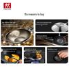 Titanium-Infused Stainless Steel Non-Stick Stir-Fry Pan