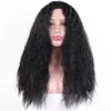 MISSQUEEN Long Curly Hair Hair Wig African American Hairstyle Synthetic Hair Wigs For Woman Black Natural