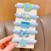 Cute Korean Fabric Hair Scrunchie for Kids - Simple, Trendy Hair Tie Accessory
