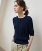 Deuloupisumeon Scalloped Cable Short Sleeve Knit [Ivory]