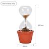 Magnetic Glass Hourglass Timer Ornament - High-End Mini Sand Flow Design