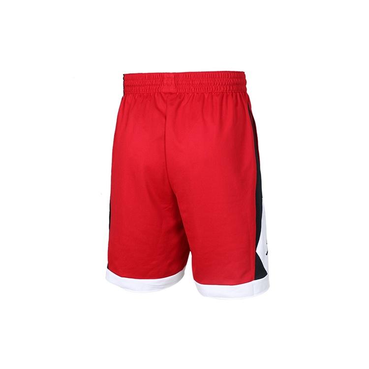 Air Jordan Side Black Logo Basketball Sports Shorts Red Men's AJ1115-687