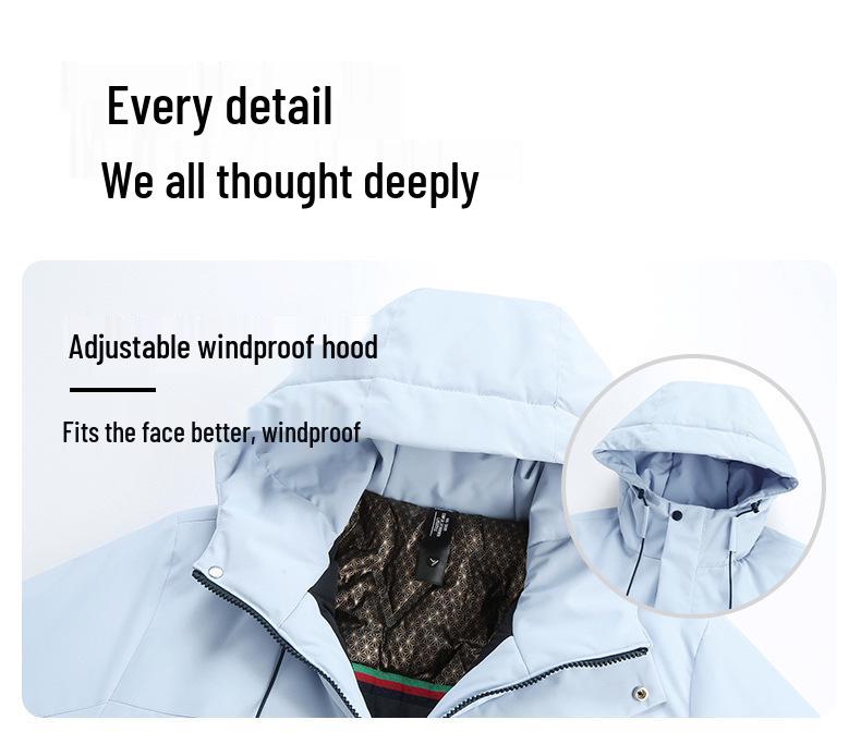 Goldene Schuppe Herren & Damen Winter Wasserdichte Wolljacke - 2025 Outdoor Winddicht, Verdickt für Wärme