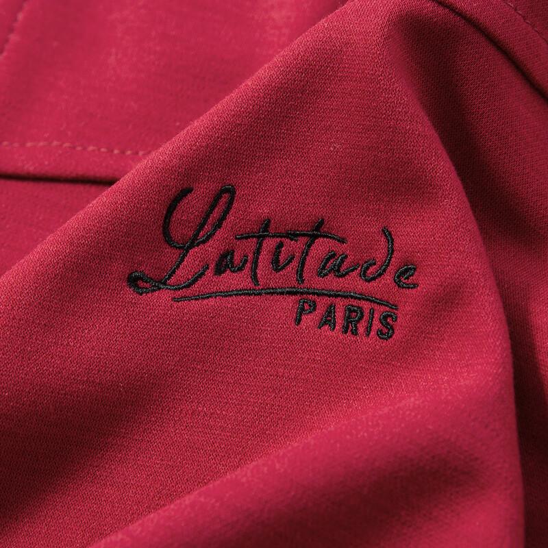 MONTAGUT Men's Cashmere Blend Semi-High Collar Polo Shirt