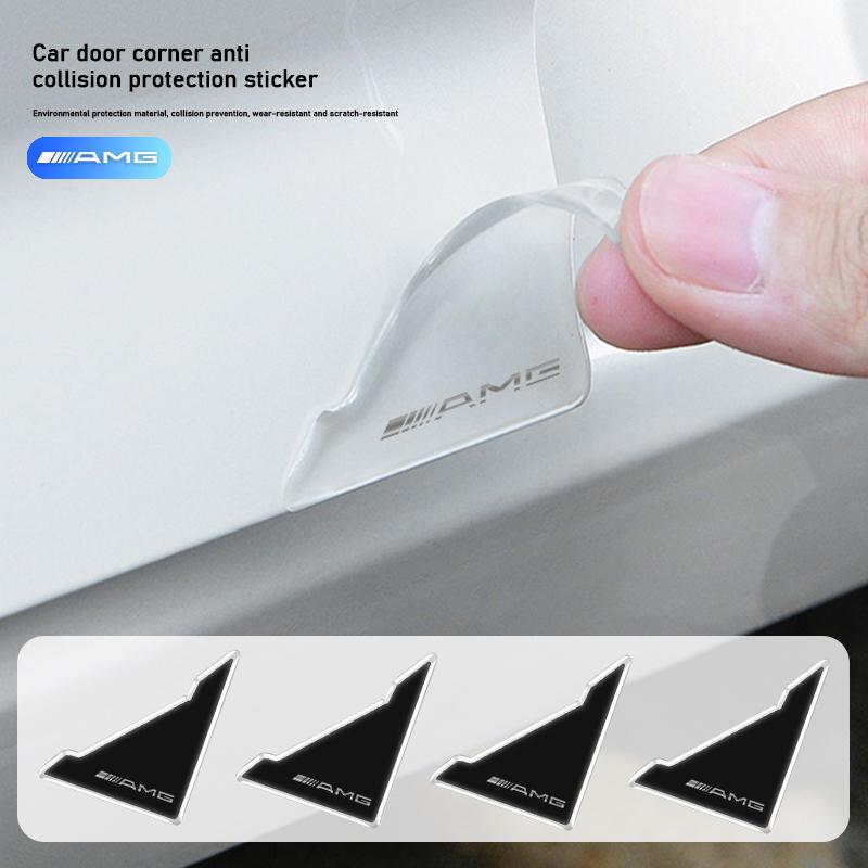 Car Door Corner Anti-collision Cover Anti-Scratch Protection Sticker For Mercedes Benz AMG W204 W205 W203 W211 W212 W213 W206