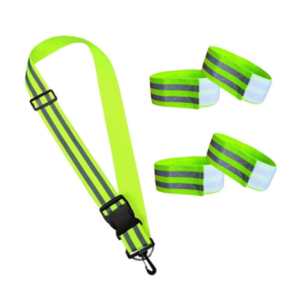 

Elastic Safety Reflectors Armband Ankle Leg Straps Reflective Shoulder Strap Bike