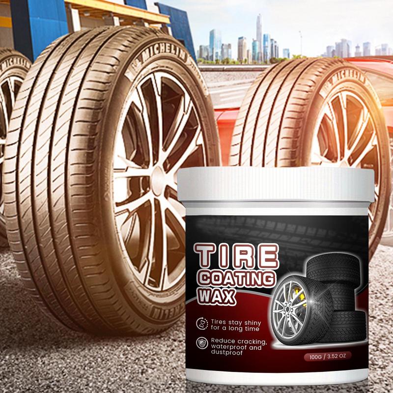 Wheel And Tire Cleaner Coating Wax Car Detailing Rust Remover Fast-Acting Rim Cleaner Car Cleaning Supplies Tire Cleaner Wax