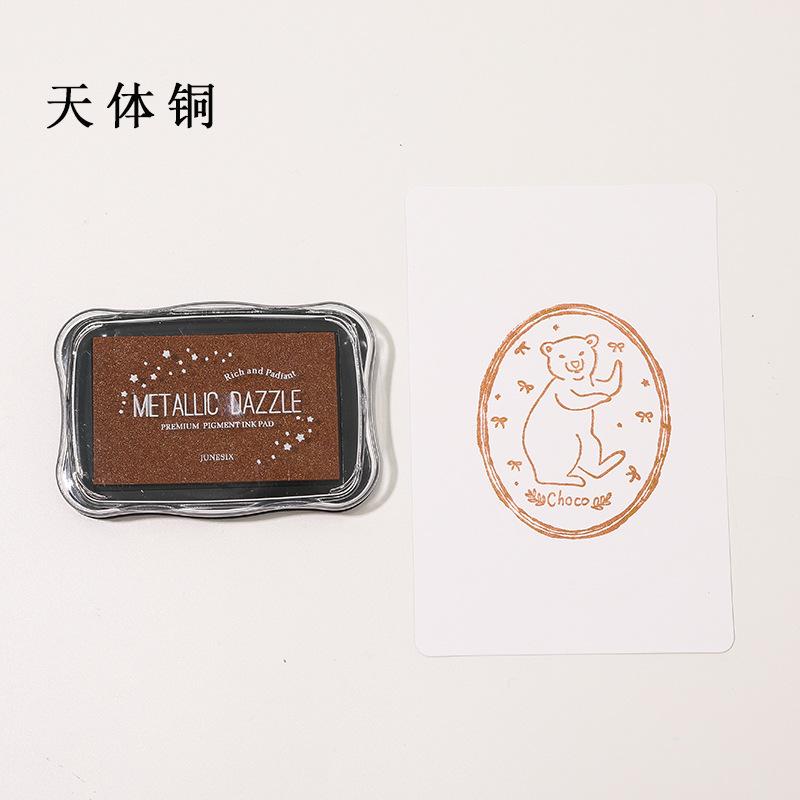 Metallic Large Ink Pad Stamp Companion for Scrapbooking DIY Rubber Stamps Doodling Art