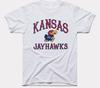 Kansas Jayhawks Logo T-shirt White Short Sleeve JJ665