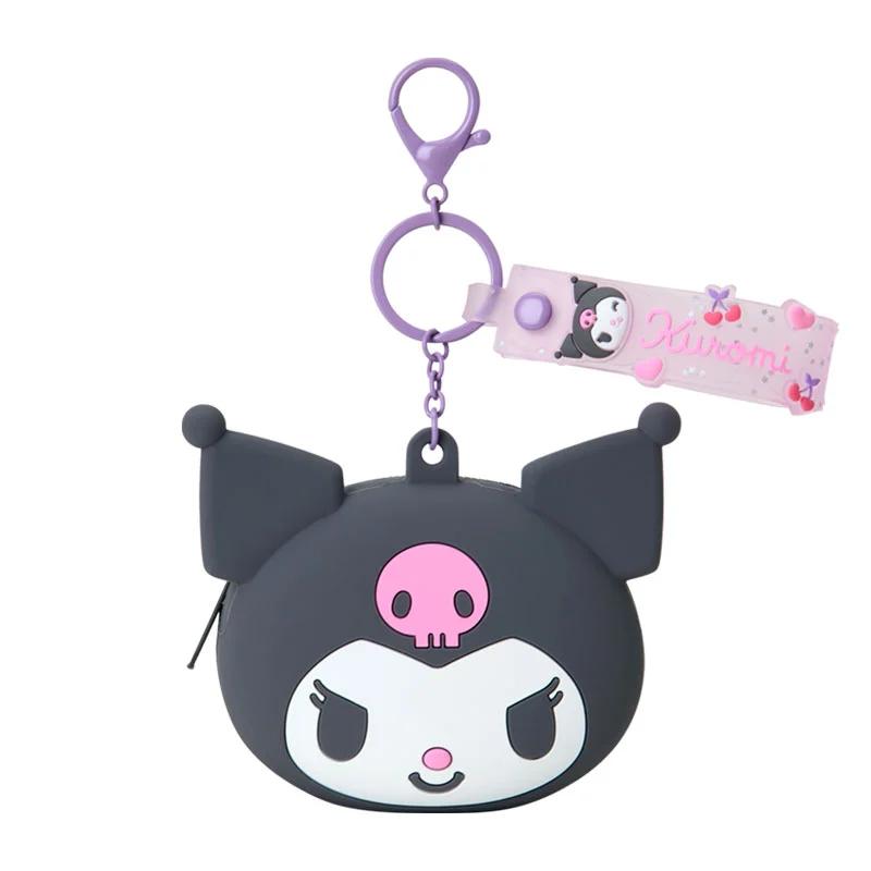 

Силиконовый кошелек Sanrio KUROMI ( Моя сумка Deco ) Япония НОВЫЕ Персонажи Sanrio