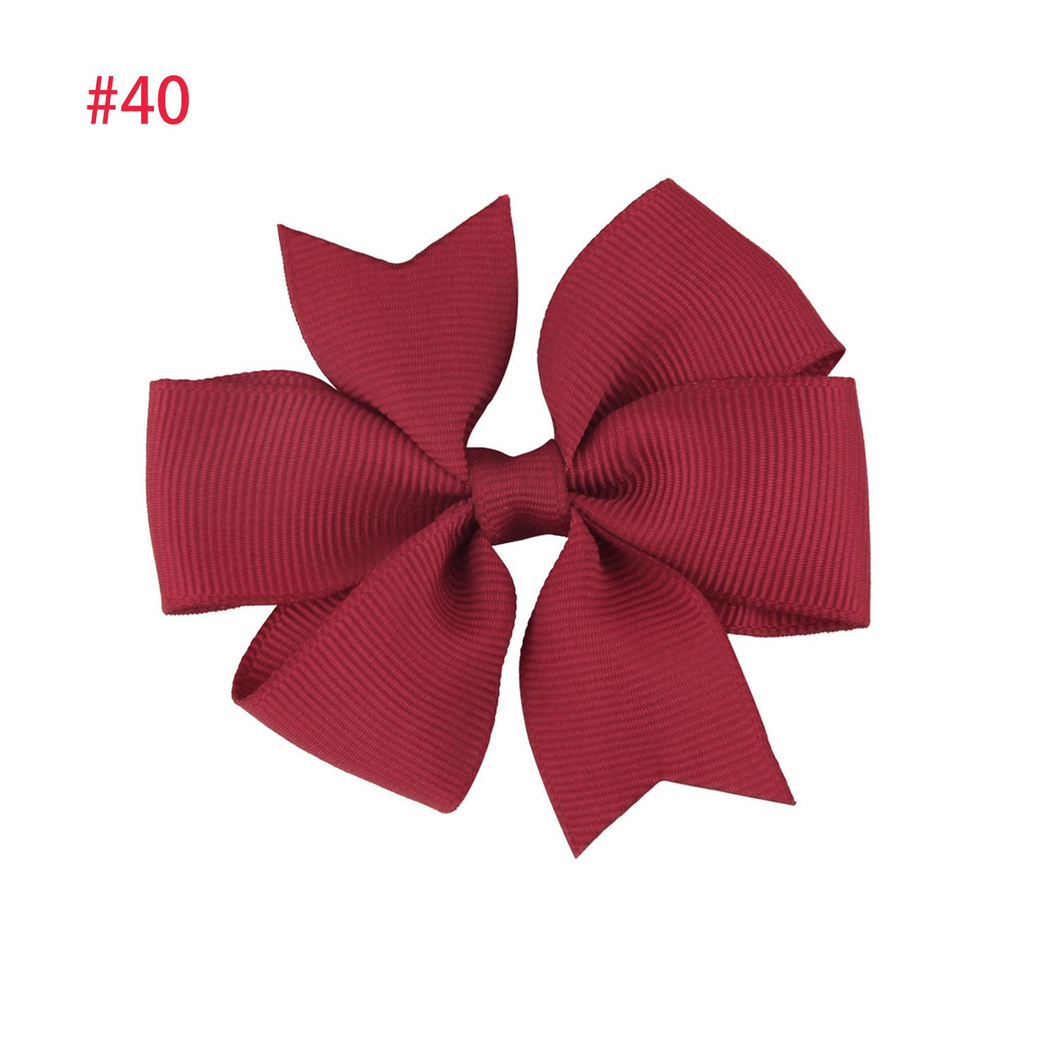 

2 шт. 3-дюймовых банта для волос для девочек из репсовой ленты, детские аксессуары для волос с зажимом-крокодилом, бант для девочек-малышек, для младенцев