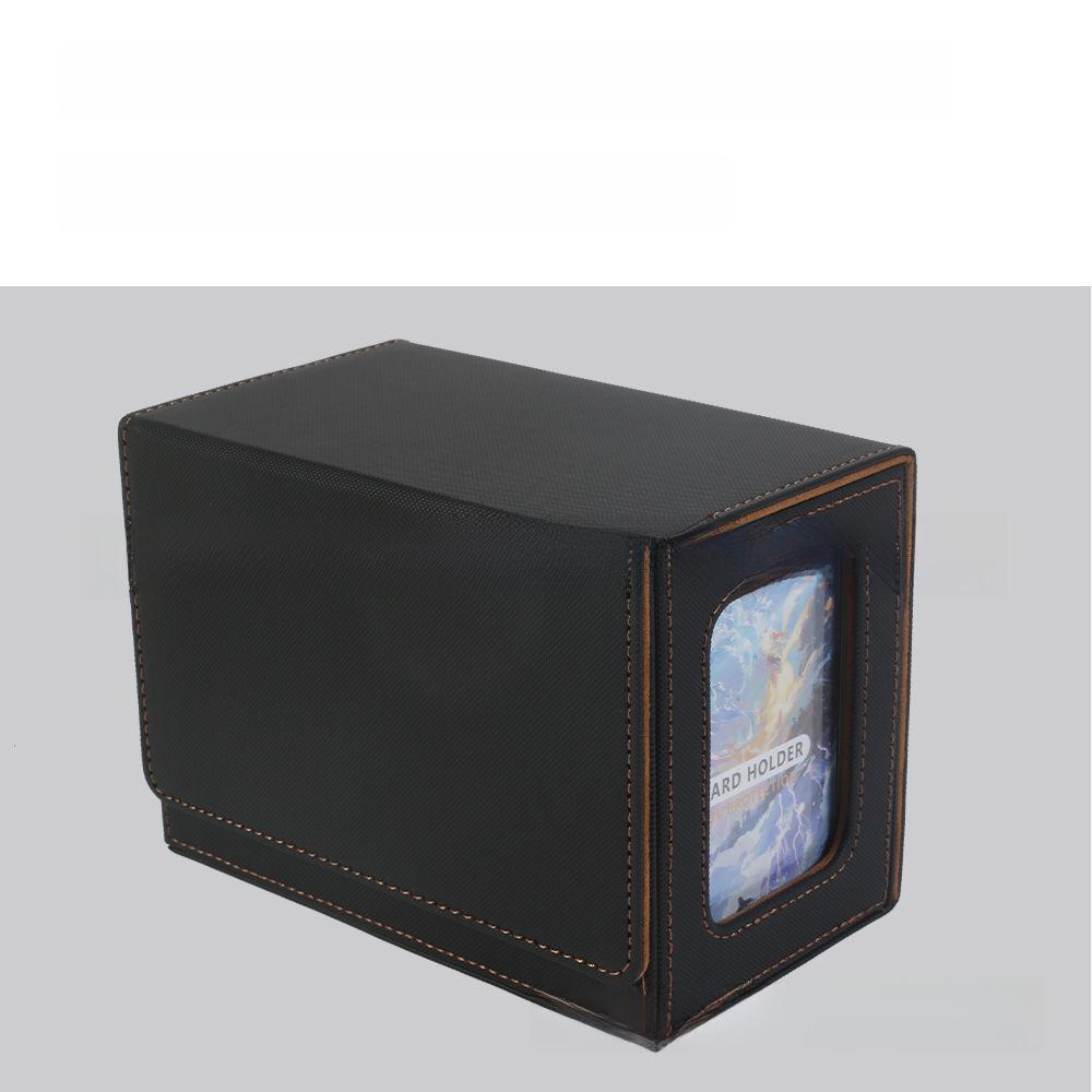 Premium PU Leather Magnetic Card Storage Box for MTG Commander