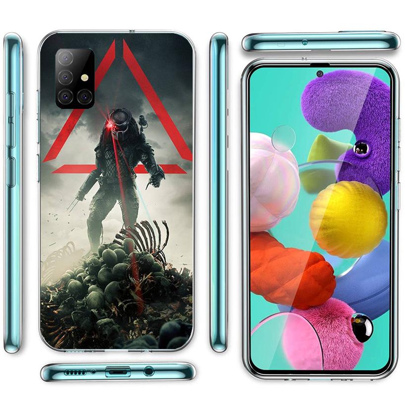 Alien Vs Predator Painted Phone Case For Samsung Galaxy A52 A32 A22 A12 A51 A31 A50S A30S A20S A10S Note 20 Ultra 10 Plus S10 A7