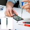 Electronic Device Repair Precisions Screwdriver with Steel Tip, Textured Handle and Close Access for Small Screw Service Work