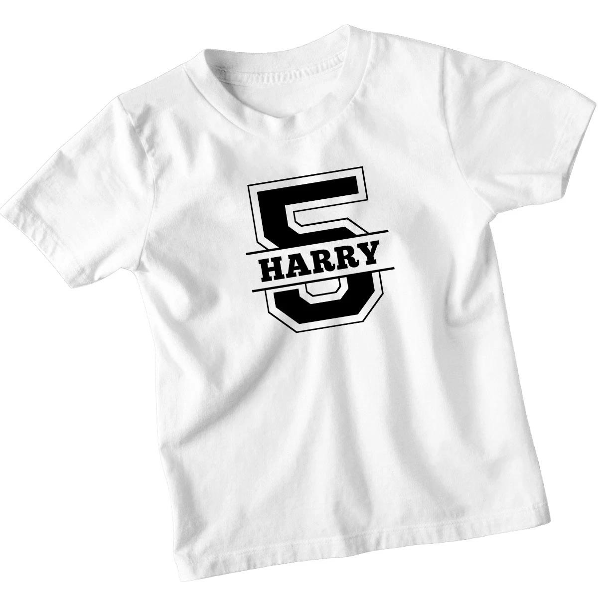Personalised 5th Birthday Kids T-Shirt Sibling Party Celebration Boys Girls Tee 110