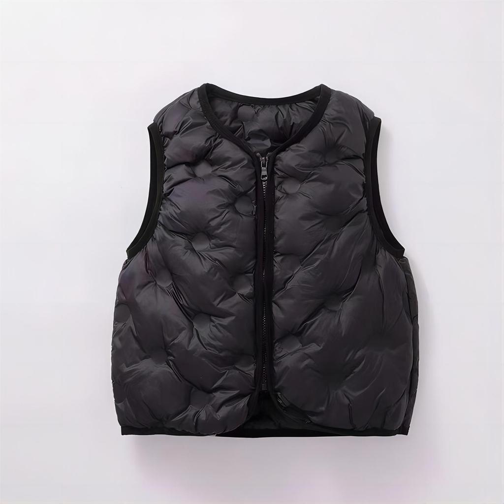 Children's Lightweight 90% White Duck Down Vest - Medium & Large, Thin Style