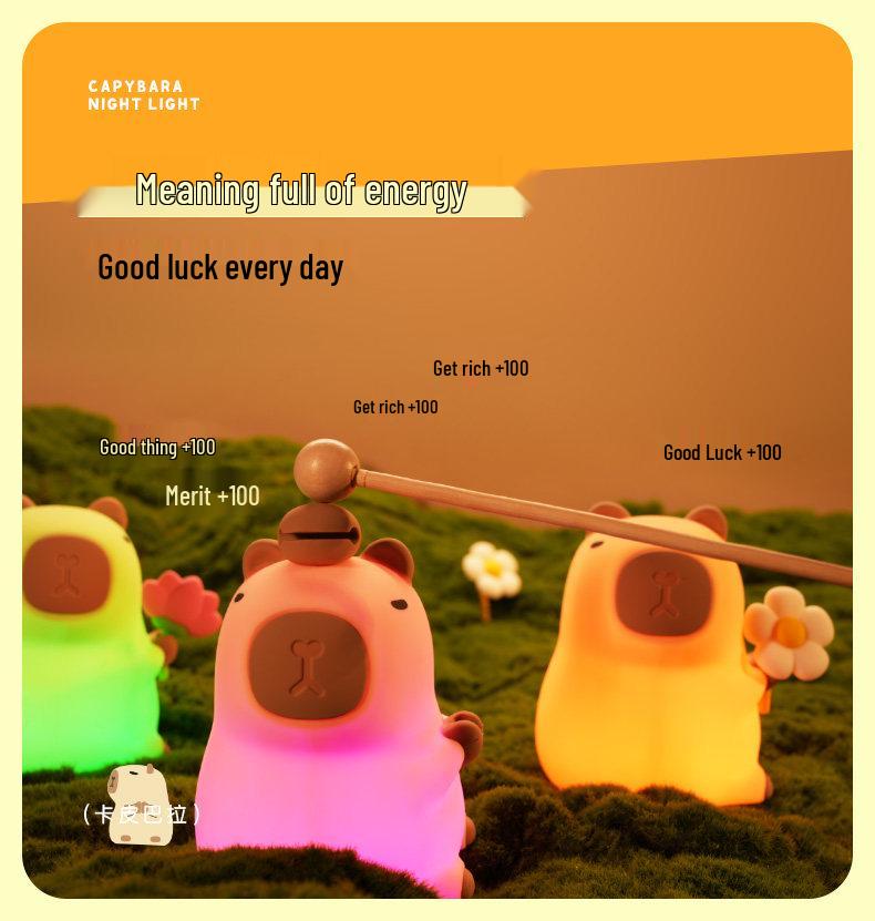 Capybara Night Light: Versatile Gift for Birthdays, Graduations, Kids, Friends, and Father's Day